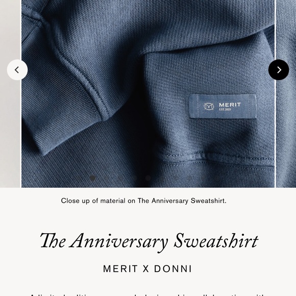 Donni X Merit Beauty 5th Anniversary Sweatshirt XL- Limited/Sold Out - Picture 9 of 10